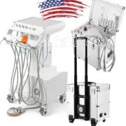 2Type Portable Dental Delivery Unit Air Compressor Scaler Curing Light