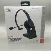 Delton 50X Pro Wireless Noise Canceling Bluetooth Mono Computer on Ear Headset