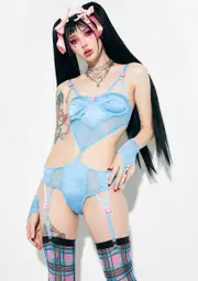 [Current Mood] Prettier Purgatory Satin & Lace Teddy