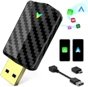Mini Wireless Carplay Adapter with Fast Stable WiFi Bluetooth for iOS & Android