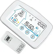 CIYODO LCD Digital Thermometer Temperature Humidity Monitor Home Weather Station Compact Design