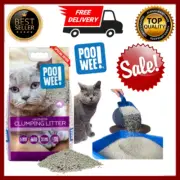 POOWEE! Lavender Cat & Kitten Litter, 7.5Kg - Long Lasting Clumping & Scoopable