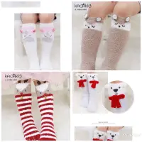 在飛比找蝦皮購物優惠-寶寶保暖襪立體動物造型kacakid中筒襪寶寶毛襪兒童保暖襪