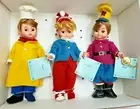 8" Set Snap, Crackle, Pop Madame Alexander #12120 Rice Krispies cereal box NRFB