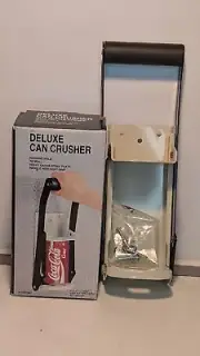 2 in 1 Deluxe Can Crusher/Compactor with Bottle Opener NEW IN BOX with screws