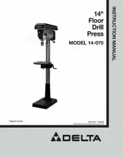Delta 14-070 14" Drill Press Instructions Manual FREE SHIPPING PDF OR PRINTED