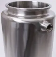 Jacketed Material Column | Tri Clamp 6 in x 24 & (2) FNPT 1/2 in SS304 (2 Pack)