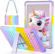 [Herize] Samsung Galaxy Tab A9 Plus/A9+ Case Cover 11 Inch 2023 with Stand&Sholuder Strap | Shockproof Tablet A9+ Case SM-X210/X215/X216 | Heavy Duty Rugged Protective Case for Kids