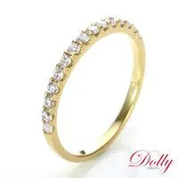 在飛比找ETMall東森購物網優惠-Dolly 18K金 輕珠寶0.35克拉黃K金鑽石戒指
