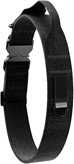 STARTIST Nylon Dog Choke Collar Training Dog Collar Portable Soft Heavy Duty Dog Collar Dog Chain Collar for Outdoor Training Large Dogs, Black, L