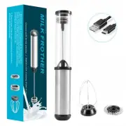 Milk Frother Rechargeable Handheld - Electric Whisk/Frother Wand for Coffee, ...
