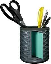 Post-it Note Dispenser, Vertical Design, Pop-Up Notes, Black with Grey Geometric Pattern, 1 Aqua Splash 3 in x 3 in Super Sticky Note Pad