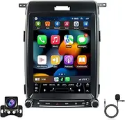 Car Radio for Ford F150 2013-2014 Stereo Upgrade 12.1 inch Touch Screen Tesla Style Head Unit Replacement with Wireless Carplay & Android Auto GPS Navigation DSP Bluetooth 4G WiFi FM/AM Backup Camera