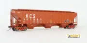 TANGENT HO PS-2CD 4750 Covered Hopper 20075 'KCS Delivery Brown 12-1979'