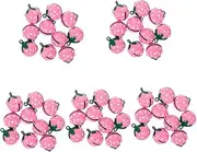 BUGUUYO 5sets Collar Bells Strawberry Pattern Bell for Dog Cat Collars 10pcs*5