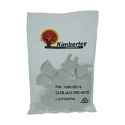 Kimberley J5E/10 Cat5e Jack 8p8c White (10pk)