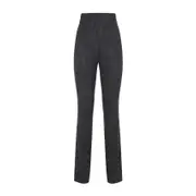 [Alberta Ferretti] Alberta Ferretti-Black Virgin Wool Skinny Pants-Donna 38 IT