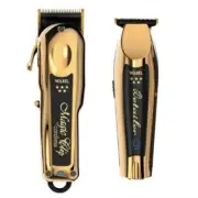 Wahl Gold Cordless Magic Clip and Gold Detailer Trimmer Diamond Like Blade