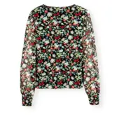 Ladies Next/Mix Label Floral Print Mesh Top XS 6-8, S 10, M 12-14, L 16-18