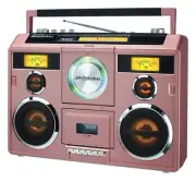 Studebaker Sound Station Portable Stereo Boombox with Bluetooth/CD/AM-FM Radi...