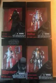 STAR WARS BLACK SERIES WALMART 3.75 SET: Kylo Ren, Phasma & Stormtroopers