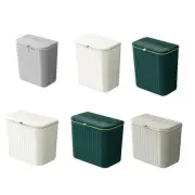 Kitchen Trash Can Wall Mounted Garbage Cans with Lid Bathroom Hanging Trash Bin