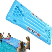 Inflatable Party Table, Air Mattress, Floating Playing Games 150x58x10cm/59.06x22.83x3.94 Inches Ultimate Outdoor Entertainment/Multi-Purpose Lounge for Enhancing Fun