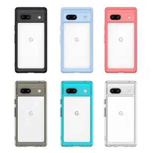 谷歌Pixel 7A手機殼 谷歌Pixel 7A亞克力保護套 Google炫彩全包防摔硬殼軟邊