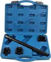 XTevu Tie Rod End Removal Kit, 4Pcs Set, Compatible with FWD RWD Saginaw Steering Vehicles, Dual Inner Tie Rod Installation Tool