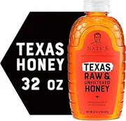Nature Nate’S 100% Pure Raw & Unfiltered Texas Honey; 32-oz. Bottle; Sweet Southern Honey Just As Nature Intended; No Additives, Preservatives or Fillers; Made by Texas Bees in The Lone Star State