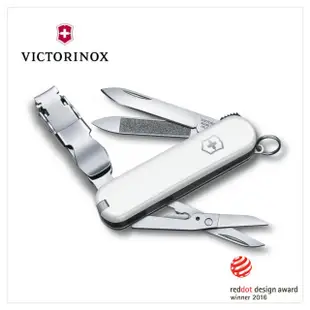 【VICTORINOX 瑞士維氏】瑞士刀 NailClip 580 65mm 白/黑(0.6463.3 / 0.6463.7)