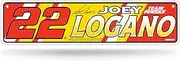 Rico Industries NASCAR Racing Joey Logano Metal Street Sign 4" x 15" Home Décor - Bedroom - Office - Man Cave