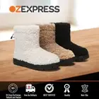 EVERAU® UGG Boots Women Sheepskin Wool Drawstring Curly Plush Nonslip Peggy
