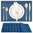 Placemats for Dining Table Set of 8 Waterproof, Woven Place Mats for Kitchen ...