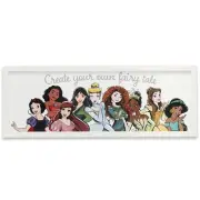 Open Road Brands Disney Princess Create Your Own Fairytale Framed Wood Wall D...