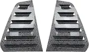 YJVVWQVF Car Rear Side Window Louver Compatible for VW Golf 6 MK6 GTI R GTD 2008-2012 Accessories Air Vents Windshield Decoration Cover(Carbon Look)