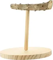 WEKAMOS Bird Play Stand for Parrots Durable Indoor Parrot Training Perch Safe Natural Wood Bird Playground Fun Chewing and Climbing for Birds