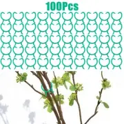 Green Garden Plant Clips for Climbing Vines Tomato Flower Support Pack of 100