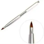 SILVER RETRACTABLE LIP BRUSH Liner Cosmetics Bare Face Makeup Gloss Lipstick
