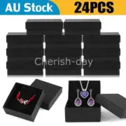 24PCS Jewellery Boxes Necklace Ring Earring Gift Box Display Jewelry Case Small
