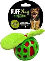 Ruff Play Squeaky Plush Apple Dog Toy – Soft Plush Toy for Gentle Chewers – Cute, Durable & Cuddly Dog Toy for Indoor Play