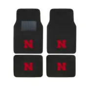 New 4PC NCAA Nebraska Cornhuskers Car Truck Front Rear Carpet Floor Mats Set (for: Nissan)