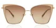 DIFF Becky gold+flash brown gradient lens Women Sunglasses
