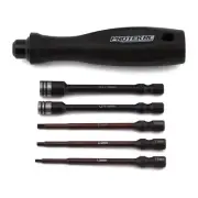 ProTek RC "TruTorque" 5-Piece 1/4" Drive Hex & Nut Driver Set (1.5, 2.0, 2.5mm H