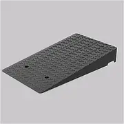 Heavy-Duty Threshold Ramp with Anti-Slip Surface and Modular Design - Durable Rubber-Plastic Driveway Ramps Screws Included,for Cars Steps Bicycles Warehouses(50 * 80 * 25cm)