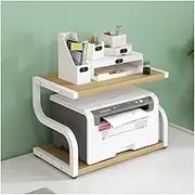 Printer Stand Printer Holder Printer Shelf 2 Tier Desktop Printer Stand Cabinet with Storage Desk Organizer Tabletop Storage Shelf for Office Home Printer Rack Printer Shelves (Color : F, Size : 44*
