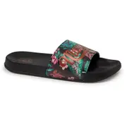 Mambo Men's Jungle Print Slide - Black