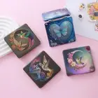 Compact Make-Up Mirror Square Pocket Mirror Travel Simple Hand-Held Mirror Women