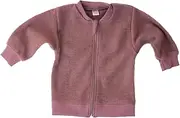 [Lilano] Baby and Kids Knitted Cardigan with Zip, 100% Wool (Organic)