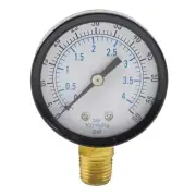 Accurate 60 PSI Pressure Gauge - 2 in. Face, 1/4 in. MIP Brass Connector